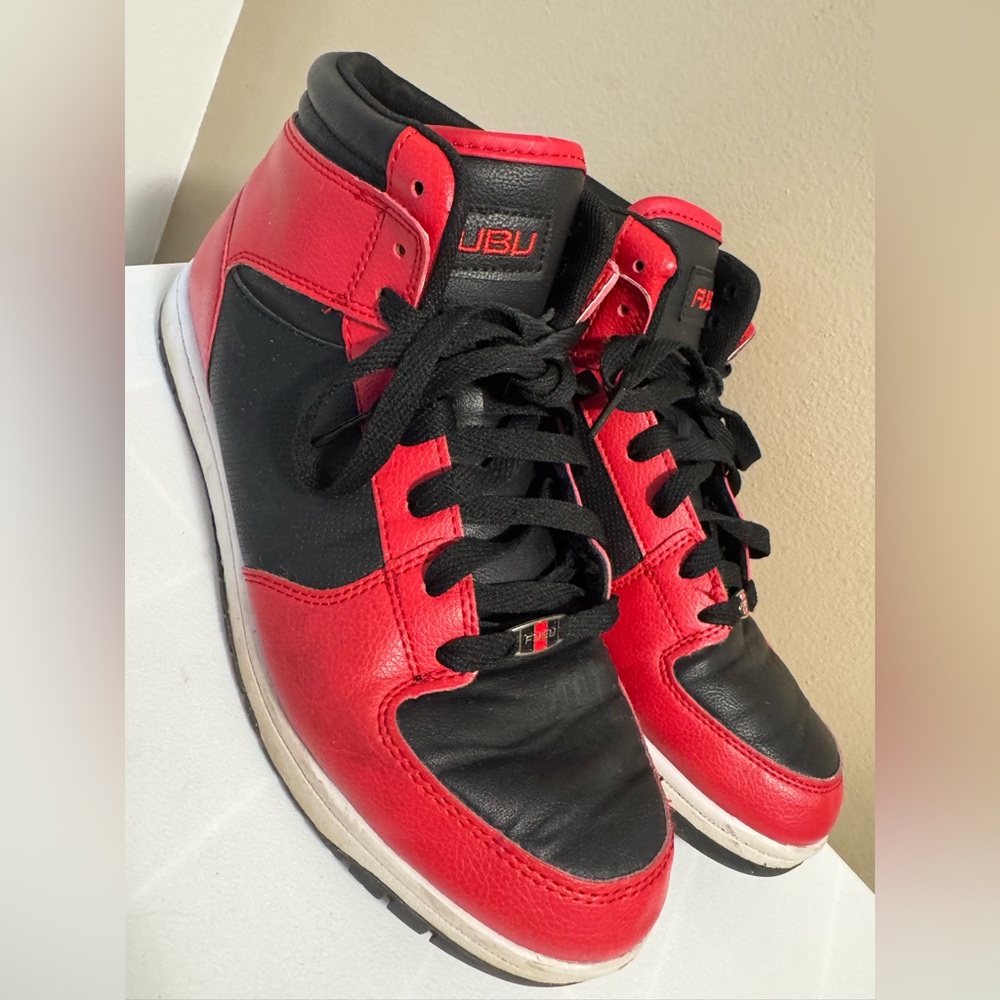 FUBU Red & Black Heritage Basketball High Top Sneakers
